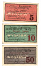 Russia - Poland Wysoka 5-10-50 Pfennig 1917
Kardakov# 19.105.3-6; UNC
