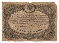 Russia - Finland 3 Markkaa 1867 Finlands Bank
P# A40c; # 769213; Signature: V.Von Haartman; VG-F
