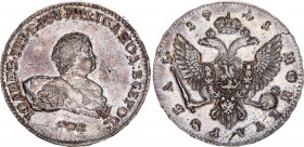 Russia 1 Rouble 1741 СПБ R1
Bit# 19 R1; 15 Rouble by Petrov; 12 R by Ilyin; Conros# 62; Silver, AU-UNC, mint luster.