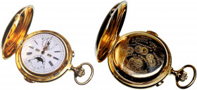 Switzerland Invicta Les Fils de R. Picard, La Chaux de Fonds Gold Pocket Watch 1900 - 1920 (ND) Without Glass and a "Moon" Hand
Case No. 403102, 59 m...