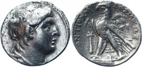 Ancient Greece Seleukid Empire AR Tetradrachm 131 - 130 BC SE 182 Antiochos VII Euergetes
SC 2109.10b; HGC 9, 1074; DCA 198; Silver 13.15 g.; Antioch...