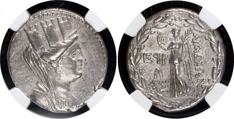 Kingdom of Phoenicia Aradus AR Tetradrachm 138 /7 - 44 /3 B.C. NGC Ch XF
Silver...