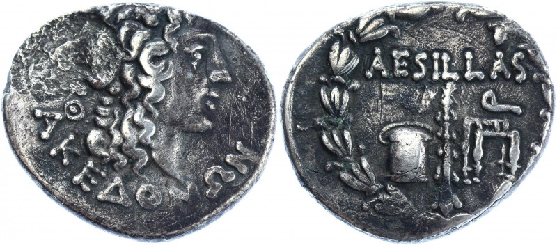 Roman Republic Macedonia Aesillas AR Tetradrachm 95 - 70 BC
HGC 3, 1110; Silver...