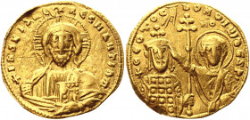 Byzantium AV Histamenon 973 - 976 AD Johannes I Cimischius
DOC 3; Sear 1785; Gold 4.01 g.; Johannes I Cimischius (969-976); Obv: Christ / Rev: St. Ma...