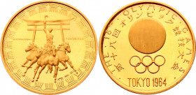 Japan Gold Medal 18th Olympic Games in Tokyo 1964 NI
Gold (900) 7,10g.; UNC