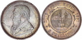South Africa 2 Shillings 1897 ZAR
KM# 6; Silver; UNC with nice toning