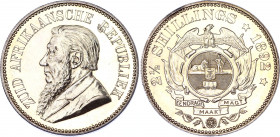 South Africa 2-1/2 Shillings 1892 ZAR Proof
KM# 7; Silver, Proof; Mintage 50 Pcs; UNC