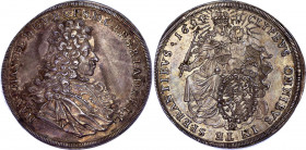 German States Bavaria 1 Konventionstaler 1694
KM# 365.1; Silver; Maximilian II Emanuel; AUNC/UNC
