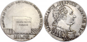 German States Bavaria 1 Konventionstaler 1818
KM# 708; Silver; Maximilian I Joseph; Bavarian Constitution; AUNC/UNC, with minor hairlines