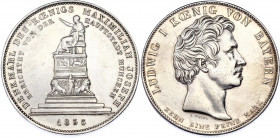 German States Bavaria 1 Konventionstaler 1835
KM# 780; Silver; Ludwig I; King Maximilian Joseph monument; AUNC, with minor hairlines