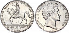 German States Bavaria 2 Taler / 3-1/2 Gulden 1839
KM# 804; Silver; Ludwig I Maximilian I Statue; XF