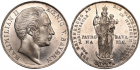 German States Bavaria 2 Gulden 1855
КМ# 848; Dav. 601; Silver 21.23 g.; Mint luster; UNC