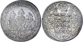 German States Brandenburg-Ansbach 1 Taler 1627
KM# 50.2; Dav. 6237; Silver 28.75 g.; GFriedrich, Albert & Christian; AUNC
