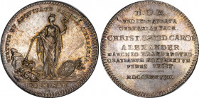 German States Brandenburg-Ansbach 1 Taler 1779 G
Dav. 2022, Fr.u.S. 4523, Slg. Grüber 4600; Silver; Alexander; Violet Patina; UNC, full mint luster.