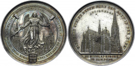 German States Hamburg "St. Nicolai Church" Silver Medal 1863
Gaedechens 2122; Silver 27.73 g.; by H. Lorenz; Inauguration of the rebuilt St. Nicolai ...