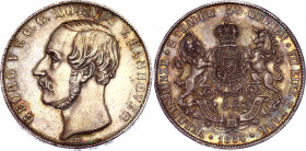 German States Hannover 2 Thaler / 3-1/2 Gulden 1854 B
KM# 229; Silver; Georg V; UNC with minor hairlines & amazing toning