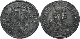 German States Magdeburg 2/3 Taler / Gulden 1669 HHF
KM# 155; Dav. 631 B; Silver 16.93 g.; August von Sachsen-Weissenfels; XF