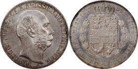 German States Mecklenburg-Schwerin 1 Thaler 1867 A PCGS MS64
KM# A311, Dav. 729; Friedrich II. Berlin Mint. Silver, UNC, nice toning.