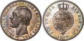 German States Mecklenburg-Strelitz 1 Thaler 1870 A NGC MS 63
KM# 100; Silver; Friedrich Wilhelm; Mint: Berlin.