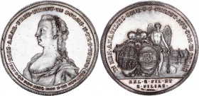German States Solms-Laubach 1 Reichstaler 1748
KM# 22; Dav. 2780; Joseph 447; Erlanger 2170; Silver 28.91 g.; Christian August, 1738-1784; Nurnberg M...