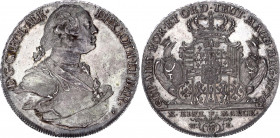 German States Teutonic Order 1 Taler 1776 W(W)E
KM# 151; Neum# 172; Prokisch# 247; Dav. 2813; Silver 28.86 g.; Carl Alexander von Lothringen; Mint: W...