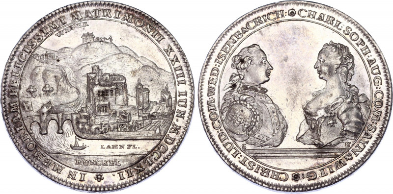 German States Wied-Runkel Reichstaler 1762 (struck 1767)
Christian Ludwig, 1762...