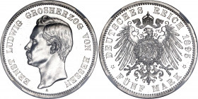 Germany - Empire Hessen 5 Mark 1895 A Proof NGC PF62
KM# 369; J# 73; Silver, Proof; Ernst Ludwig