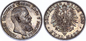 Germany - Empire Prussia 2 Mark 1888 A
KM# 510; Silver; Friedrich III; UNC with amazing grey toning