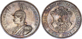 German East Africa 1 Rupie 1891
KM# 2; Silver; Wilhelm II; UNC with nice toning
