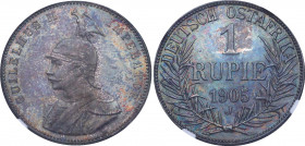 German East Africa 1 Rupie 1905 J NGC PF64
KM# 10; Silver, Proof; Wilhelm II