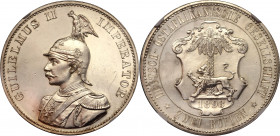 German East Africa 2 Rupie 1893 Proof NGC PF60 ( VIDEO)
KM# 5; Schön# 5; Silver; Proof; Wilhelm II