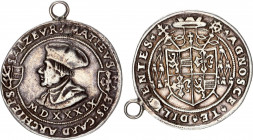 Austria Salzburg 1/2 Guldiner 1539 MDXXXIX Matthäus Lang von Wellenburg
Probszt 221; Zöttl 217; Silver 12.75 g.; Matthäus Lang von Wellenburg (1519-1...
