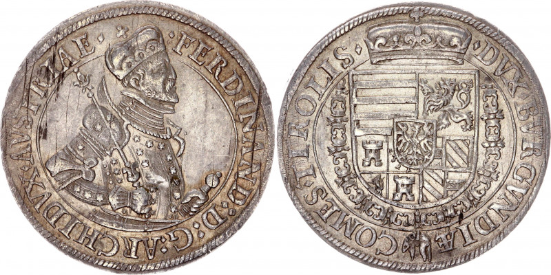 Austria Tyrol 1 Taler 1577 - 1595 (ND)
MT# 277; Dav ECT# 8097; Silver; Ferdinan...