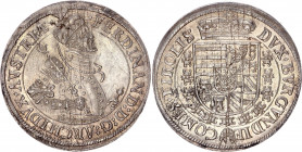 Austria Tyrol 1 Taler 1577 - 1595 (ND)
MT# 277; Dav ECT# 8097; Silver; Ferdinand II of Tyrol. Hall mint.