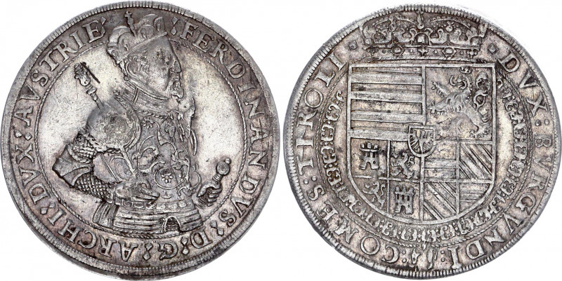 Austria Tyrol 1 Taler 1577 - 1599 (ND)
MT# 277; Ferdinand II of Tyrol; Hall Min...