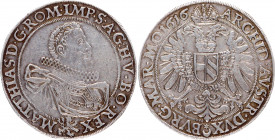 Austria 1 Taler 1616 Prague
KM# 161; Silver; Matthias II; XF