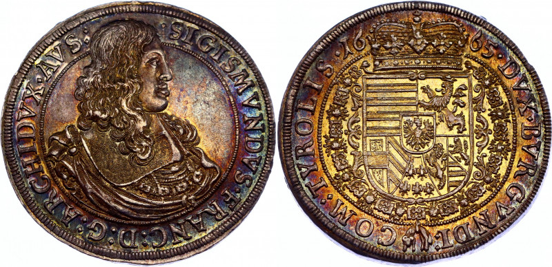 Austria 1 Taler 1665 Hall
Dav. 3370; Holy Roman Empire. Sigismund Franz. Archdu...