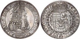 Austria 1 Taler 1695 IAK
KM# 1303.4; Dav. 3245; Silver 28.70 g.; Leopold I; Mint: Hall; UNC