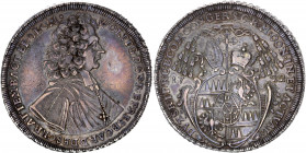 Austria Olmutz 1 Taler 1722
KM# 414; Silver; Wolfgang von Schrattenbach; XF with nice toning
