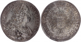 Austria 1 Taler 1726 FS Prague
KM# 1502.7; Silver; Karl VI; Mint Prague; AUNC with graffiti on surface