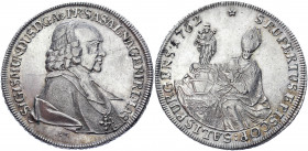 Austria Salzburg 1 Taler 1762 FM
KM# 395.3; Dav. 1254A; Silver 27.96g.; Sigmund III; Mint luster; UNC
