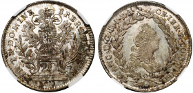 Austria 20 Kreuzer 1764 HA NGC MS 64 Top Grade
KM# 2028; Silver (0.583); Mint Hall; Mint Luster; Top Grade; Unique Condition