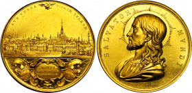Austria Gold Medal of 6 Ducats "Salvator Mundi" 1843
Ferdinand I gold Proof "Salvator Mundi" Medal of 6 Ducats ND (Post-1843). 34 mm. 20.91gm. By K. ...