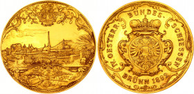 Austria 4 Ducat Gold Medal 1892 Brunn
Frühwald: 2187a, Hauser: 5171; Gold 13.91 g., 36 mm.; Franz Joseph I. IV. Austrian shooting competition in Brun...