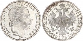 Austria 1 Florin 1866 A
KM# 2220; Silver; Franz Joseph I; UNC with mint luster