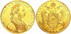 Austria 4 Ducat 1911
KM# 2267; Gold (.986) 13.81 g., 40 mm.; Franz Joseph I; XF