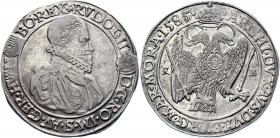 Hungary 1 Taler 1585 KB
Dav. 8066; Silver 28.17 g.; Mint: Kremnitz; Rudolf II (1576-1608); Plain edge; Coin from an old collection; Attractive collec...