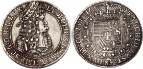 Hungary 1 Taler 1695 KB
KM# 1303.4; Silver; Leopold I; Mint Hall; XF