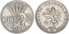 Czechoslovakia 20 Haleru 1925
KM# 1; VF