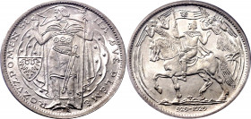 Czechoslovakia Silver 5 Dukat 1929 PCGS MS 66
KM# X5; Millenium of St. Wenceslaus & Bohemian Christianity 929 - 1929. Kremnitz. Silver, UNC.